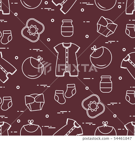 Newborn baby seamless pattern Newborn baby seamless pattern 54461847