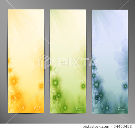 Abstract Flower Vector Background 54463498