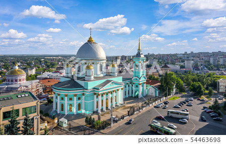 Aerial view of Znamensky Cathedral in Kursk Aerial view of Znamensky Cathedral in Kursk 54463698