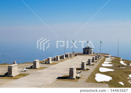 Italian alps landmark. First world war memorial 54463887