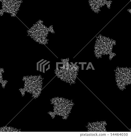 Seamless pattern of abstract sea fish isolated on - Stock Illustration ...