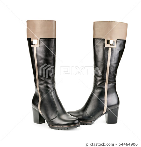 Ladies boots isolated on white background. Ladies boots isolated on white background. 54464900