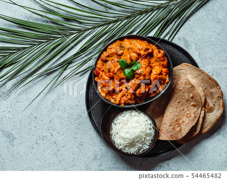 Indian food and indian cuisine dishes, copy space 54465482
