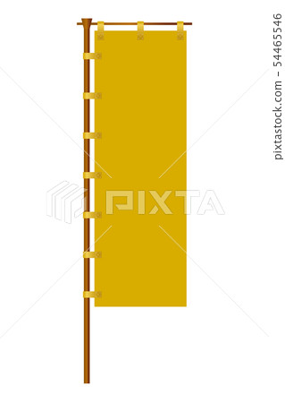 Illustration Of Japanese Style Streamer Flag Stock