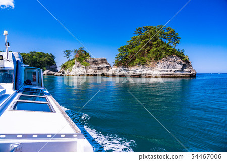 （靜岡縣）Dogashima和洞穴Dogashima從船上看到 54467006