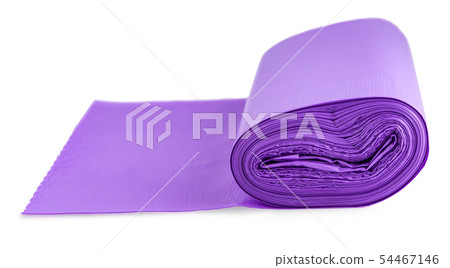 Th pink roll of plastic garbage bags isolated on 54467146