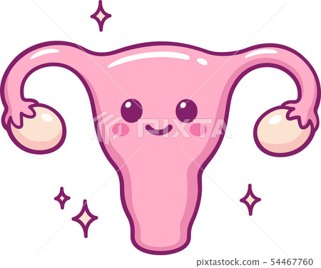 Cute cartoon uterus Cute cartoon uterus 54467760