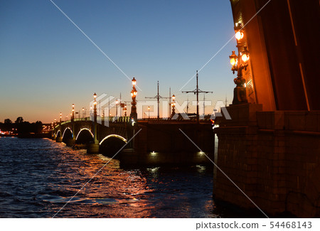 Trinity bridge at night. 54468143