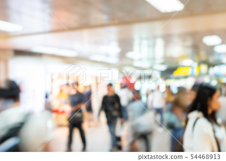 people walking in the modern building people walking in the modern building 54468913