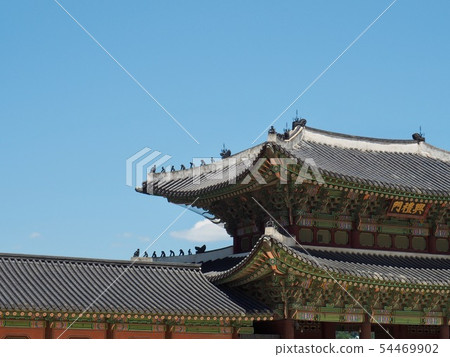 韓國傳統宮殿Gyeongbok宮殿 韓國傳統宮殿Gyeongbok宮殿 54469902