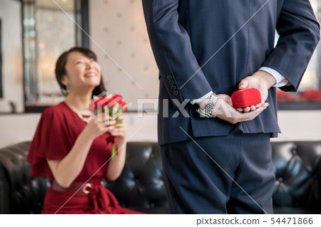 婦女收到提案 54471866