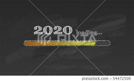 Progress bar counting down for New 2020 year s eve 54472500
