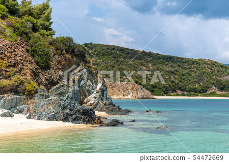 Landscape with beach, the sea and the clouds in 54472669