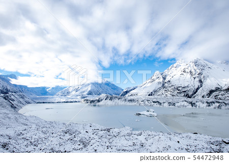 tasman glacier, mount cook, snow mountain 54472948
