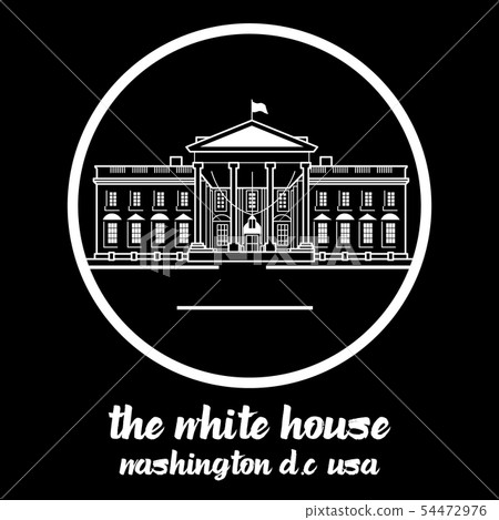 Circle Icon white house. vector illustration Circle Icon white house. vector illustration 54472976