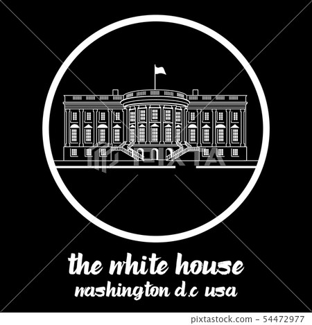 Circle Icon white house. vector illustration Circle Icon white house. vector illustration 54472977