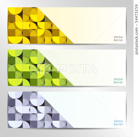 set of three abstract banners - Stock Illustration [54473259] - PIXTA