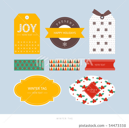 Winter Event Tag Illustration - Stock Illustration [54473338] - PIXTA