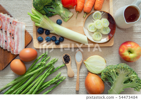 Healthy Nutrition Vegetable Food With Copy Space Healthy Nutrition Vegetable Food With Copy Space 54473484
