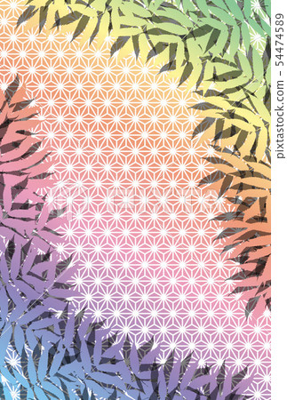 Japanese style illustration background material, Asaha pattern, traditional Japanese pattern image, vector, free, bamboo, advertising poster, bamboo leaf Japanese style illustration background material, Asaha pattern, traditional Japanese pattern image, vector, free, bamboo, advertising poster, bamboo leaf 54474589