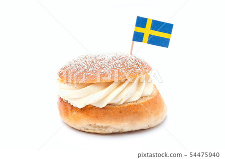 Traditional swedish dessert Semla 54475940