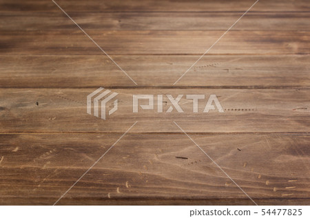 empty wooden table in front, plank background 54477825