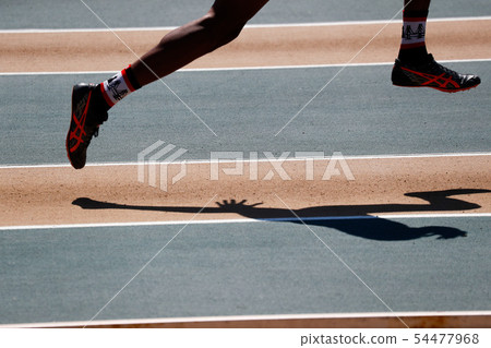 The shadow of the person running 54477968