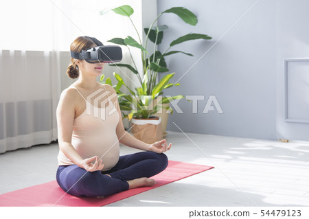 Beautiful asian pregnant woman. pregnancy, fitness and healthy lifestyle concept 083 Beautiful asian pregnant woman. pregnancy, fitness and healthy lifestyle concept 083 54479123
