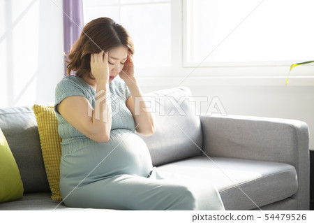 Beautiful asian pregnant woman's daily life 047 54479526