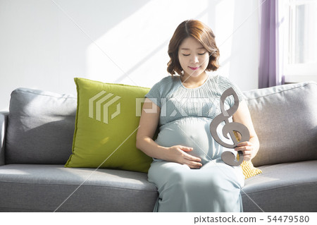 Beautiful asian pregnant woman's daily life 086 54479580