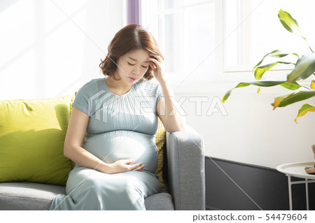 Beautiful asian pregnant woman's daily life 052 54479604