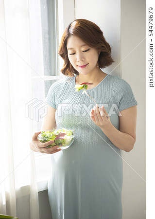 Beautiful asian pregnant woman's daily life 017 54479679