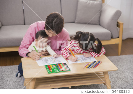 Parenting, childhood and family life concept photo 173 54480323