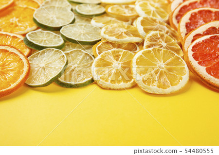 Various dried fruits, healthy lifestyle concept photo 068 54480555