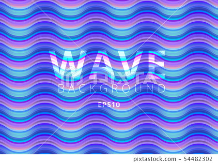 Abstract pattern wave bright color background. - Stock Illustration ...