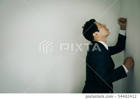 Business man japanese male frustration distress Business man japanese male frustration distress 54482412