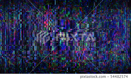 Futuristic Glitch background. Abstract pixel noise glitch error video damage like Vhs glitch Futuristic Glitch background. Abstract pixel noise glitch error video damage like Vhs glitch 54482574