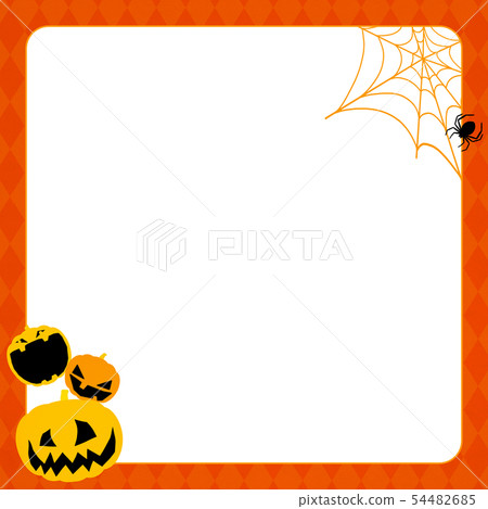 Background-Halloween-Pumpkin-Frame 54482685