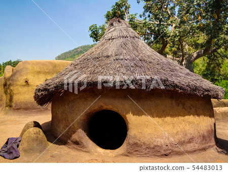 Traditional Tammari people village of Tamberma at Traditional Tammari people village of Tamberma at 54483013