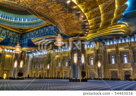 Kuwait Grand Mosque interior, Kuwait-city, Kuwait 54483038