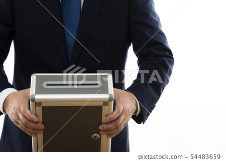 投票圖像白色背景 54483659