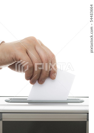 投票圖像白色背景 54483664