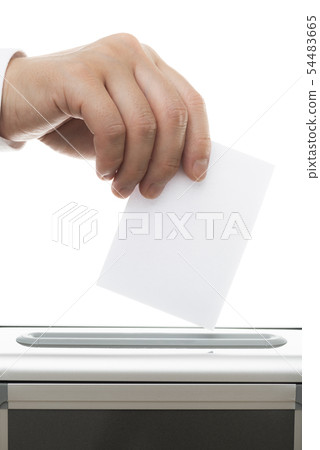 Voting image White background 54483665