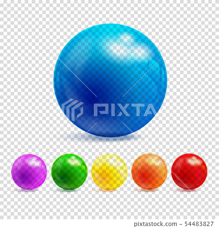 3d transparency sphere vector illustration 3d transparency sphere vector illustration 54483827