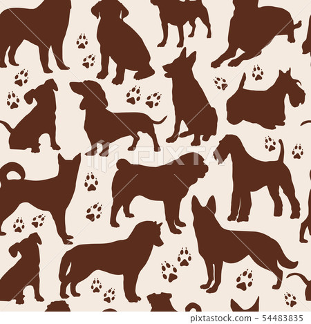 Dog seamless pattern Dog seamless pattern 54483835