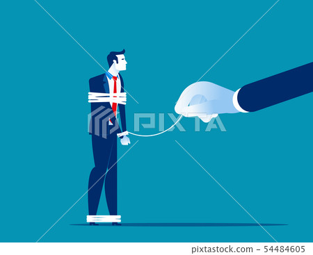 Power of business. Vector illustration competition Power of business. Vector illustration competition 54484605