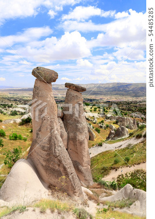 Fairy Chimney or Multihead stone mushrooms, 54485285