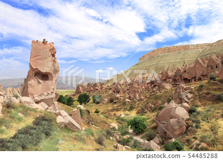 Caves in rock, Selime Monastery, Ihlara Valley, 54485288