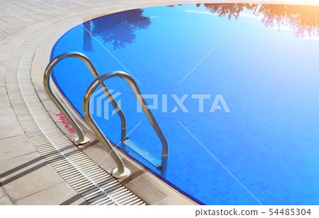 Swimming pool with stair outdoor Swimming pool with stair outdoor 54485304