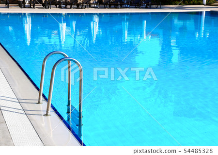 Swimming pool with stair outdoor 54485328